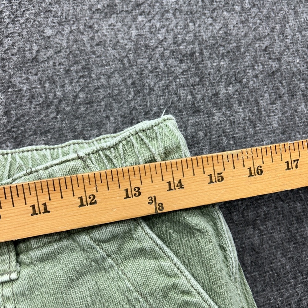 American Eagle Denim Joggers Green Size 4 Drawstring Pants Gorpcore Streetwear - Picture 5 of 8